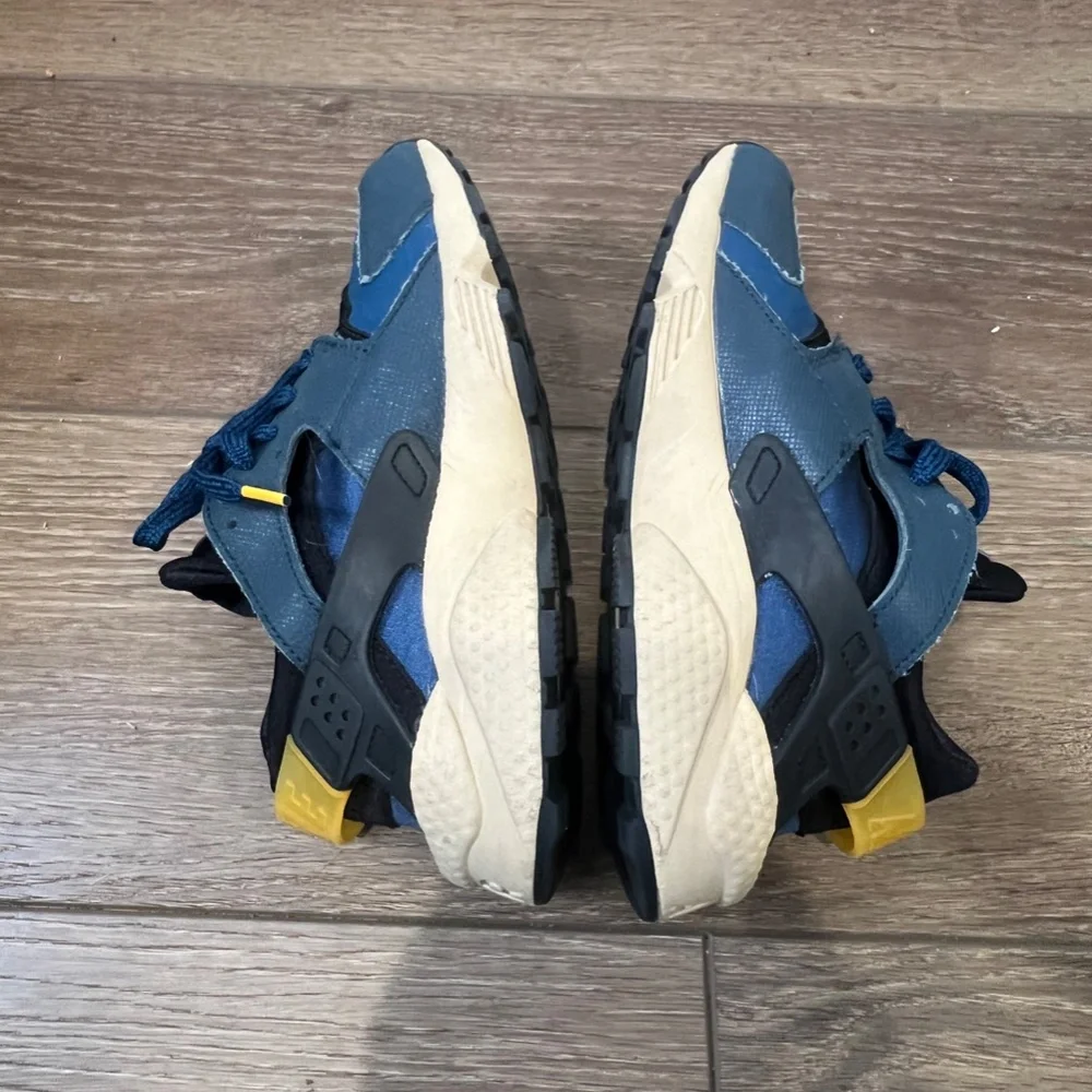 Nike Mens Huarache Premium Armory Navy University GOld